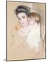 Mother and Child-Mary Cassatt-Mounted Premium Giclee Print