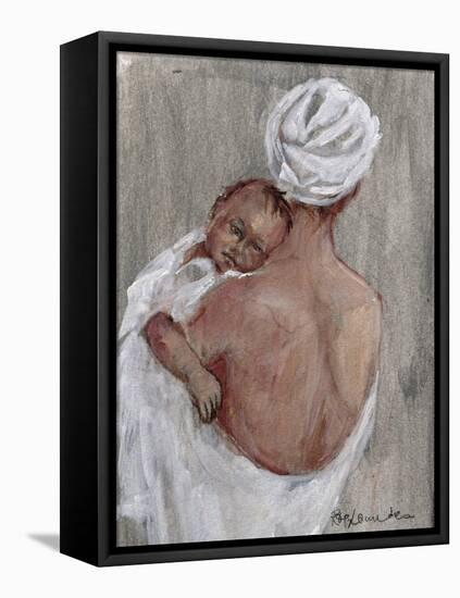 Mother and Child-Rosemary Lowndes-Framed Stretched Canvas