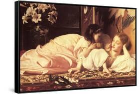 Mother and Child-Frederick Leighton-Framed Stretched Canvas