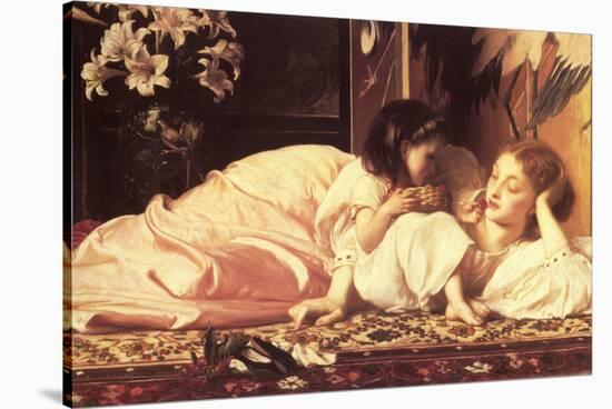 Mother and Child-Frederick Leighton-Stretched Canvas