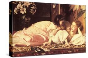 Mother and Child-Frederick Leighton-Stretched Canvas