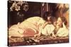 Mother and Child-Frederick Leighton-Stretched Canvas