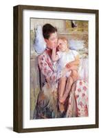 Mother and Child-Mary Cassatt-Framed Art Print