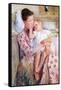 Mother and Child-Mary Cassatt-Framed Stretched Canvas