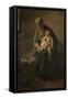 Mother and Child-Albert Neuhuys-Framed Stretched Canvas