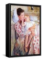 Mother and Child-Mary Cassatt-Framed Stretched Canvas