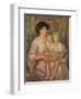 Mother and Child-Pierre-Auguste Renoir-Framed Art Print