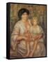 Mother and Child-Pierre-Auguste Renoir-Framed Stretched Canvas