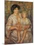 Mother and Child-Pierre-Auguste Renoir-Mounted Art Print