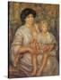 Mother and Child-Pierre-Auguste Renoir-Stretched Canvas