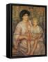 Mother and Child-Pierre-Auguste Renoir-Framed Stretched Canvas