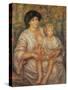 Mother and Child-Pierre-Auguste Renoir-Stretched Canvas