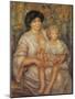 Mother and Child-Pierre-Auguste Renoir-Mounted Art Print