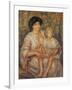 Mother and Child-Pierre-Auguste Renoir-Framed Art Print