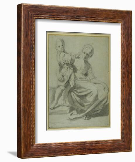 Mother and Child-Bartolomeo Schedoni-Framed Giclee Print