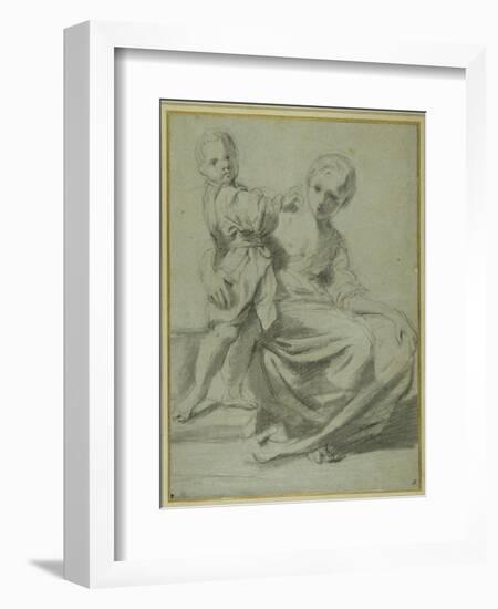 Mother and Child-Bartolomeo Schedoni-Framed Giclee Print