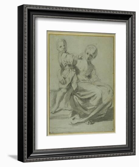 Mother and Child-Bartolomeo Schedoni-Framed Giclee Print