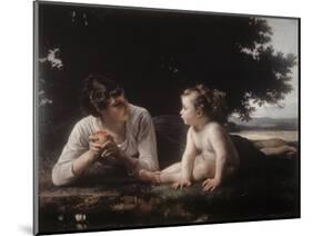 Mother and Child-William Adolphe Bouguereau-Mounted Giclee Print