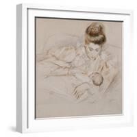 Mother and Child-Paul Cesar Helleu-Framed Giclee Print