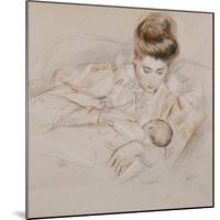 Mother and Child-Paul Cesar Helleu-Mounted Giclee Print