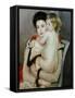 Mother and Child-Mary Cassatt-Framed Stretched Canvas