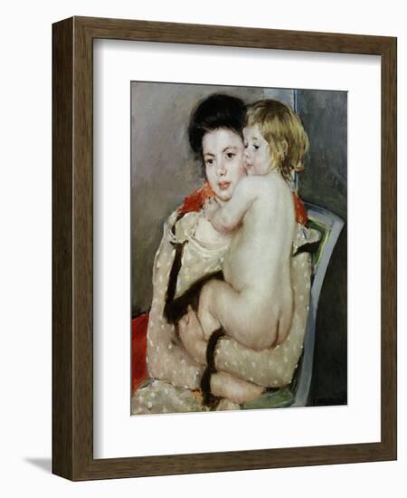 Mother and Child-Mary Cassatt-Framed Giclee Print