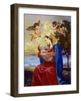 Mother and Child-Hal Frenck-Framed Giclee Print