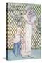 Mother and Child-Kate Greenaway-Stretched Canvas