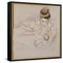 Mother and Child-Paul Cesar Helleu-Framed Stretched Canvas