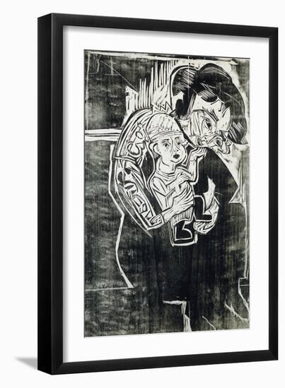 Mother and Child-Ernst Ludwig Kirchner-Framed Giclee Print