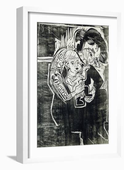 Mother and Child-Ernst Ludwig Kirchner-Framed Giclee Print