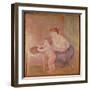 Mother and Child-Pierre-Auguste Renoir-Framed Giclee Print