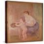 Mother and Child-Pierre-Auguste Renoir-Stretched Canvas