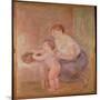 Mother and Child-Pierre-Auguste Renoir-Mounted Giclee Print