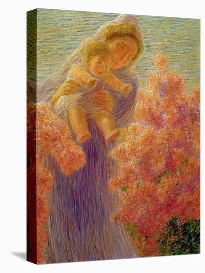 Mother and Child-Gaetano Previati-Stretched Canvas