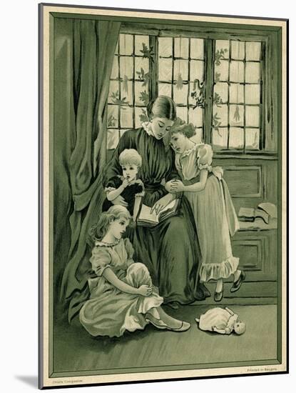 Mother and Children C1875-null-Mounted Art Print