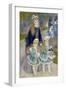 Mother and Children (La Promenad), 1874-1876-Pierre-Auguste Renoir-Framed Giclee Print