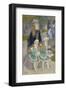 Mother and Children (La Promenade), from 1874 until 1876-Pierre-Auguste Renoir-Framed Art Print