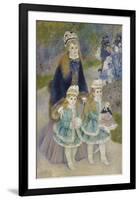 Mother and Children (La Promenade), from 1874 until 1876-Pierre-Auguste Renoir-Framed Art Print