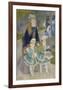 Mother and Children (La Promenade), from 1874 until 1876-Pierre-Auguste Renoir-Framed Art Print