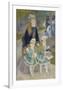 Mother and Children (La Promenade), from 1874 until 1876-Pierre-Auguste Renoir-Framed Art Print