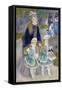 Mother and Children (La Promenade)-Pierre-Auguste Renoir-Framed Stretched Canvas