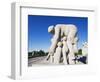 Mother and Children, Stone Sculpture By Emanuel Vigeland, Vigeland Park, Oslo, Norway, Scandinavia-Christian Kober-Framed Photographic Print