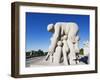 Mother and Children, Stone Sculpture By Emanuel Vigeland, Vigeland Park, Oslo, Norway, Scandinavia-Christian Kober-Framed Photographic Print