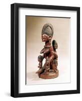 Mother and Children-Yoruba Culture-Framed Giclee Print