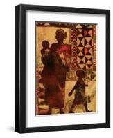 Mother and Children-Eric Yang-Framed Art Print