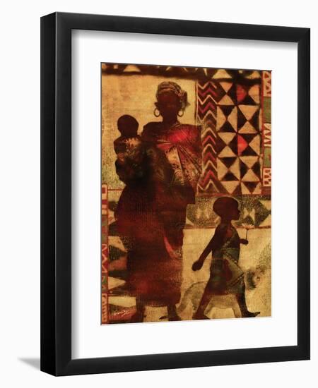 Mother and Children-Eric Yang-Framed Art Print