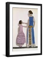 Mother and Daughter 1913-null-Framed Art Print