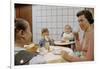 Mother and Daughter Conversing at Dinner Table-William P. Gottlieb-Framed Photographic Print