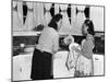 Mother and Daughter Doing Dishes-Philip Gendreau-Mounted Photographic Print